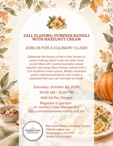 Pumpkin, Squash & Blue Cheese Ravioli with Hazelnut Cream Sauce